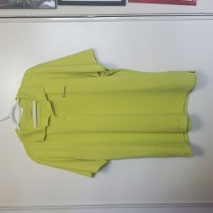 Columbia polo lime green.